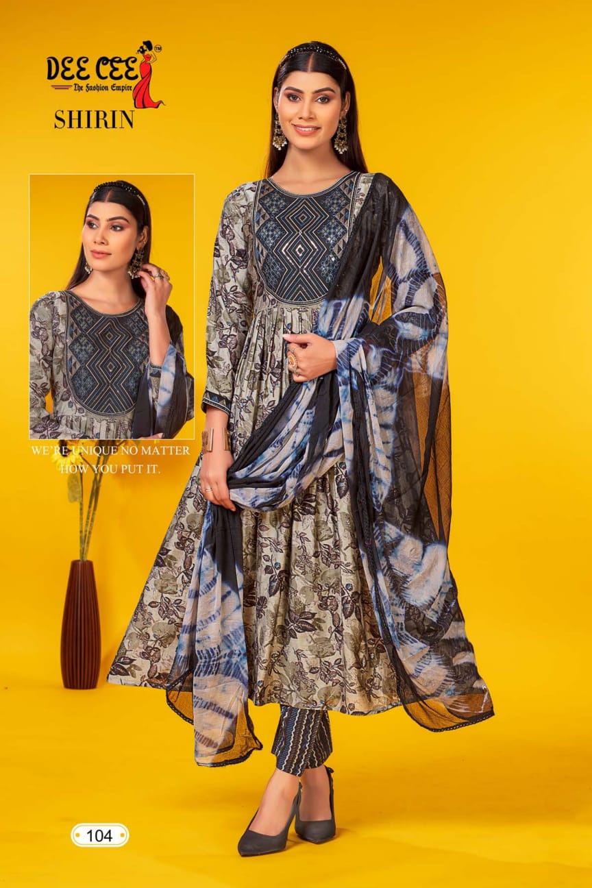 Shirin By Deecee Printed Kurti With Bottom Dupatta Catalog